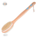 Exfoliating Wooden Body Massage Shower Brush Natural Bristle Bath Brush SPA Woman Man Skin Care Dry Body Brush with Long Handle