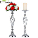 ERMAKOVA Flower Arrangement Stand Vase Pillar Candle Holders Wedding Party Dinner Centerpiece Event Restaurant Hotel Decoration