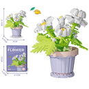 New Product Simulation Small Potted Bouquet Ornaments Tiny Particles Assembled Building Blocks Leisure Toys Girls Birthday Gifts