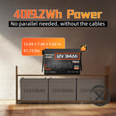 The Grid Defiant | Humsienk 12V 314Ah LiFePO4 Battery — 4019Wh Deep-Cycle Energy Storage