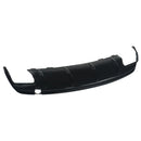 MagicKit For Mercedes Benz  AMG W117 C117 X117 Rear Diffuser With Exhaust Tailpipes CLA260 CLA45 Rear Bumper Lip Gloss Black