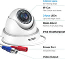 ZOSI 4Pack 2.0MP HD 1080P Security Cameras Kit Indoor Outdoor Home CCTV Dome Surveillance Camera for HD-TVI Analog DVR System