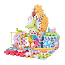 Versatile Electric Rotating Gear Building Block Toys，   Montessori Block Bricks toys  For Children Boys Girl Birthday Gifts