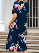 Fashion Elegant Women Dress Loose Casual Dress Women Printed Dress New Temperament