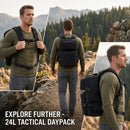 The Vanguard 24 | MOLLE Tactical Daypack with Air-Cushion Carry System