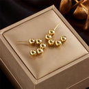 DIEYURO 316L Stainless Steel Heart Lock Hoop Earrings For Women High Quality Gold Color Girls Ear Jewelry Party Wedding Gifts