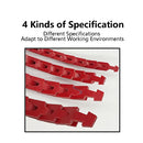 Polyurethane Red V Belt Power Twist link V Belt Removable Splicing Toughened Furnace Live Belt Adjust For Industry Less Noise