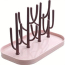 Baby Tree-shaped Milk Bottle Drain Rack, Dust-proof Milk Bottle Holder, Cup Drain Rack Easter Gift
