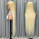 40Inch Straight Blonde 613 Blonde Human Hair Lace Frontal Wig 13x6 Transparent Blonde Lace Front Wigs Pre Plucked Human Hair Wig