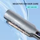 13 Gears Adjustable Temperature 2-in-1 Professional Flat Iron Hair Straightener Fast Warm-up Styling Tool For Wet or Dry Hair