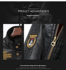 Men's New Autumn and Winter Motorcycle Leather Jacket, Men's Jacket with Plush Insulation, Trendy Men's Baseball Jacket, Casual
