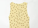 BSAY 2026 Women's Yellow Polka Dot Maxi Dress Sleeveless Crew Neck Waist Ruched Elegant Long Dress Summer Casual Party Dresses