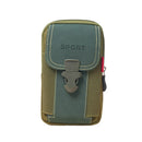 Fashionable and Multifunctional PU Leather MEN'S Belt Bag, Outdoor Travel Sports Phone Case, Soft Bag, Belt Backpack