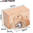 JASTER New arrival messenger bottle usb 2.0 memory stick glass drift bottle usb flash drives wooden cork pendrive 16GB 32GB 64GB