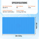 SucceBuy Solar Pool Cover Rectangle Solar Blanket for Pools Inground Above Ground Swimming Pool Solar Cover 12 mil Solar Covers