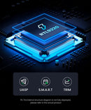 UGREEN M.2 NVMe/SATA SSD Enclosure 20Gbps USB-C 3.2 Gen2 External Enclosure Supports M and B&M Keys 2280 SSD Aluminum Shell