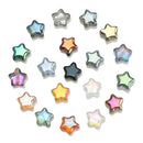 50Pcs/Lot Crystal Star Pendants 8mm Faceted Glass Loose Beads Handmade For Jewelry Diy Making Accessories Wholesale In Bulk