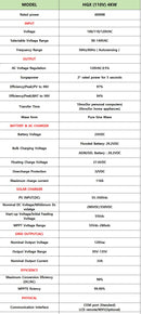 SUMRY 4KW 6KW 120V Off Grid Solar Inverter 24V 140A 5600W MPPT Charger Pure Sine Wave Home Inverter 6.25 Inch LCD Display