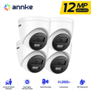 ANNKE C1200 智能双光 12MP 超高清 PoE IP 摄像机 内置麦克风 监控安防摄像头 彩色红外夜视 IP67