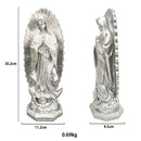 12-Inch Mexico Virgin Mary Figurines Catholic Blessed Mother Guadalupe Sculpture Resin Religious Statue Home Room Decoration