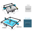 适用于升级TTS-25/TTS-55/TTS-10 TTS Pro雕刻区域的600X600mm扩展套件，可直接安装X Y轴扩展套件