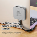 8合1磁吸2230 M.2 NVMe固态硬盘盒 10Gbps USB C扩展坞，带HDMI兼容、USB-C 3.2&USB-A 3.2、SD、TF、M.2 NVME SATA固态硬盘保护盒