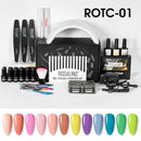 ROSALIND美甲套装 美甲工具套装 甲油胶半永久美甲套装 36W UV LED美甲灯 美甲机 甲油胶套装