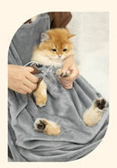 The Companion Carry | Hands-Free Cat Travel Apron with Plush Winter Sleeping Pocket