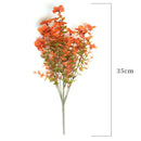 Artificial Fall Shrub Plants Flowers Outdoor Garden Decoration Plastic Bouquet Thanksgiving Christmas Wedding Home Decor Flowers