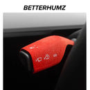 Betterhumz 汽车方向盘套 适用于特斯拉 Model 3 Model Y Alcantara 材质 柱式换挡旋钮饰件贴纸配件