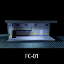 1/64 Diorama Car Parking Lot Model LED Light Underground Double-layer Car Garage Scene Model Display