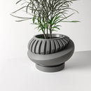 Modern Minimalist 3D Printed Plant Pot – Biodegradable Flower Planter for Home Decor, Eco-Friendly Sustainable Gift (Luxar)