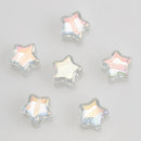 50Pcs/Lot Crystal Star Pendants 8mm Faceted Glass Loose Beads Handmade For Jewelry Diy Making Accessories Wholesale In Bulk