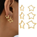 6Pcs Stainless Steel Mini Hoop Earrings Set for Women Shiny Rhinestone Zirconia Huggie Circle Punk Earrings Party Jewelry Gifts
