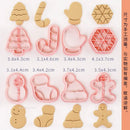 Multiple Sets DIY Cake Decorating Tools Christmas Cookie Cutters Cartoon Biscuit Mould DIY Fondant Mold Baking Tools for Kitchen