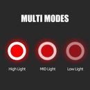 Bike Heart Shape Tail Light USB Rechargeable Mountain Bicycle Rear Lamp Waterproof MTB Taillight 5 Mode Cycling Night Safety