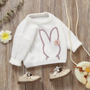 MISOWMNJOY Cute Bunny Knit Baby Girl Boy Sweater Kids Jumper Long Sleeve Easter Children Pullover Tops Toddler Clothing Knitwear