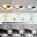 20W Square Acrylic LED Ceiling Lamp, Infinite Dimming with Remote Control LED Ceiling Light for Bedroom, Living Room, Corridor