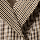 Chic Grid Belt Women's Coat Double Breasted Lapel Lace-Up Long Sleeve Lady Coats 2026 Autumn Fashion Female Vintage Jacket Lady