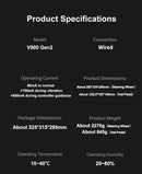 PXN V900 GEN2 Driving Simulator Gaming Steering Racing Wheel 270°/900° Rotation for PC ,Switch,PS3 PS4 Xbox One,Xbox Series X/S