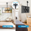 Ceiling TV Mount, TV Mount for 26-65 inch TVs, TV Ceiling Mount with Swivel, Tilt and 6 Height Adjustable, Max VESA 400x400mm