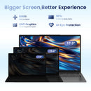 Teclast F17Plus Laptop 17.3 inch, 16GB RAM 512GB SSD, Intel N95, Windows 11 Pro Notebook, 180° Flip Laptops Computer, Backlit Keyboard, mini-HDMI，USB 3.2x3