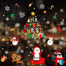 2025 New year Merry Christmas wall Window Stickers Elk Santa Claus Window Clings Decal Christmas Decoration For Home Navidad