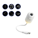 Mini Projector Night Light 2-in-1 Galaxy Star Projector Lamp Adjustable Brightness Home Car Atmosphere Light Kids Gift