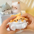 Soft PU Slow Rebound Cartoon Cat Pop Fidget Toy, 1PC Adorable Squeeze Ball, Stress Relief for Kids Adults, Halloween Christmas Gift