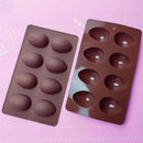 3D Easter Egg Shape Chocolate Silicone Mold 8 Cavity Cake Mould DIY Dinosaur Egg Baking Mould Pastry Fondant Molds Soap Mold