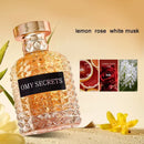 Women Flower Fruit Eau De Toilette Fresh Natural Elegant Fragrance Lemon Rose Jasmine Lasting Fragrance Date Work Perfume Spray
