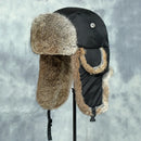 2025 New Winter Hat For Men Real Rabbit Fur Ear Cap Warm Winter Men Hat Fur Beret Russian Hats High Quality to Keep Warm