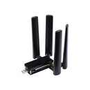 5G Dongle Expansion Board USB 3.1 to M.2 Key B Port Aluminum Cooling Plate  with Interface 4 Antennas for Raspberry Pi 4 Windows