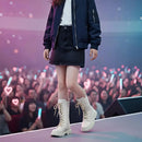 The Side Zip | Mid-Calf Combat Boot for Girls, Sizes 27 to 37